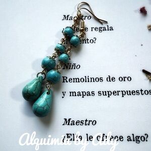 Alquimia Blue gold Earrings